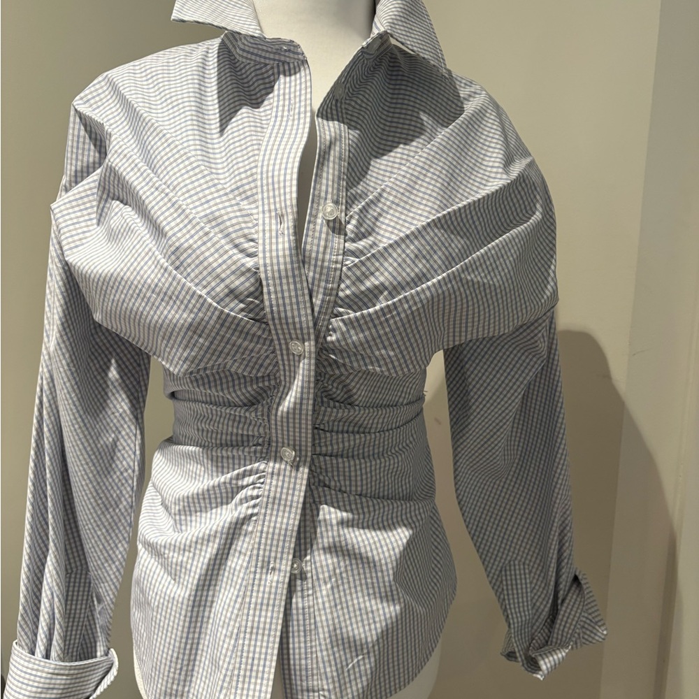 Striped Button-Up Shirt - Picture 2 of 3